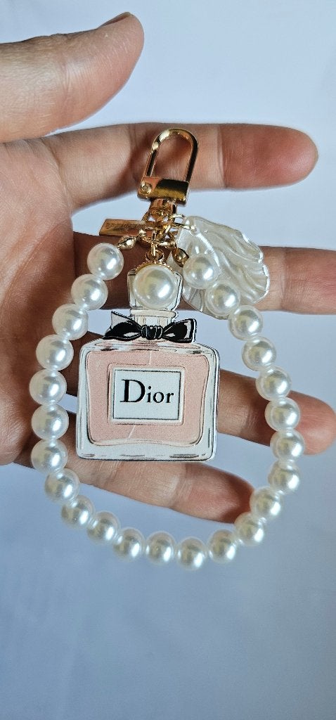 witte parel designer keychain, Verzamelen, Ophalen of Verzenden, Nieuw
