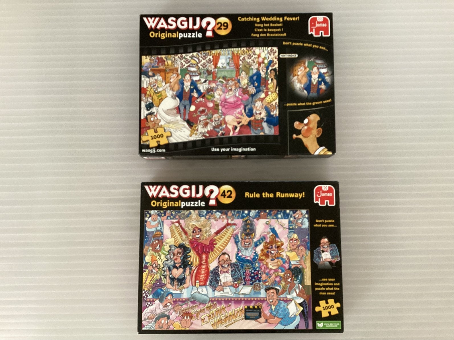 Wasgij Original.  29, 42, 47 en Mystery 17, Ophalen of Verzenden, 500 t/m 1500 stukjes, Zo goed als nieuw