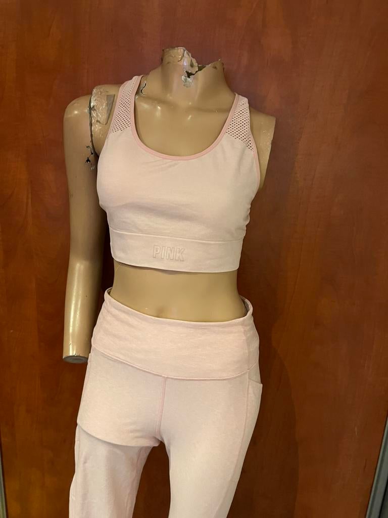 Vicktoria secret set maat L zgan, Ophalen of Verzenden, Zo goed als nieuw, Roze, Maat 42/44 (L)