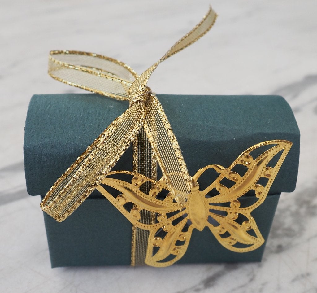 huwelijks bedankjes met vlinder, Kleding | Dames, Trouwkleding en Trouwaccessoires, Ophalen of Verzenden, Nieuw, Groen, Accessoires