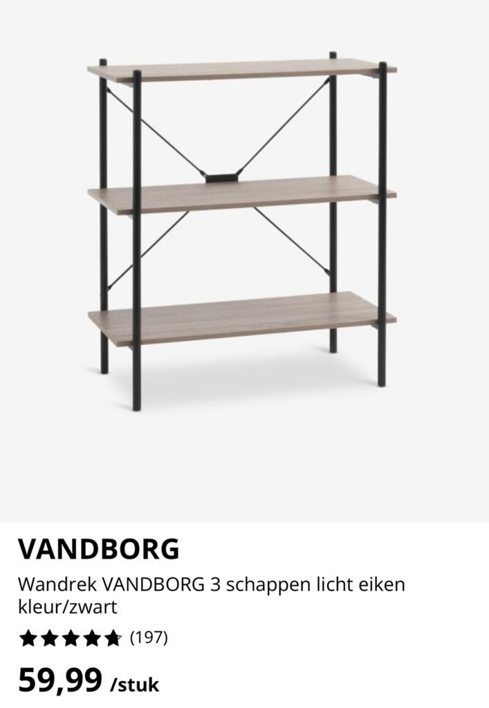 Kast “Jysk” voor maar € 20,00, Ophalen, Zo goed als nieuw, Minder dan 150 cm, Minder dan 100 cm
