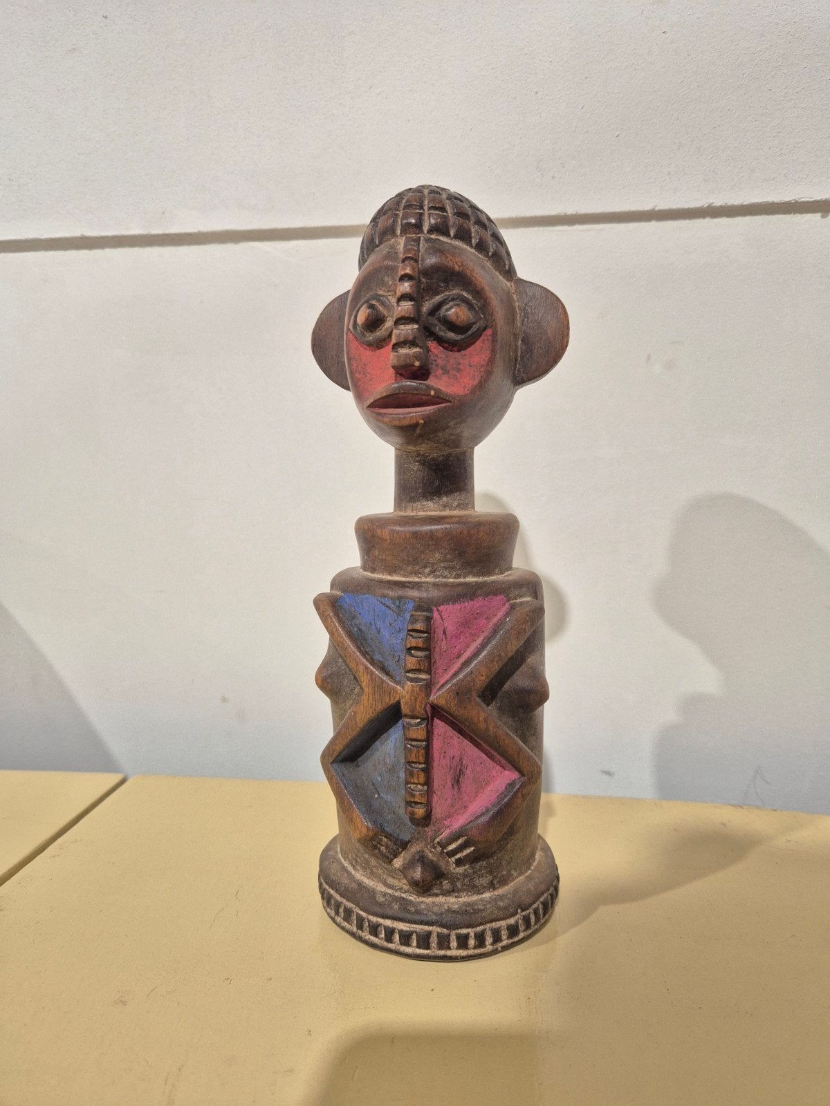 Tikar houten beeld kameroen cameroon, Ophalen of Verzenden