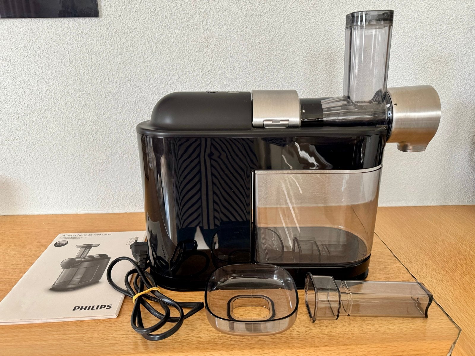 Philips Slowjuicer HR1897/30 - Zo goed als nieuw, Witgoed en Apparatuur, Juicers, Ophalen, Zo goed als nieuw, Elektrisch, Slowjuicer