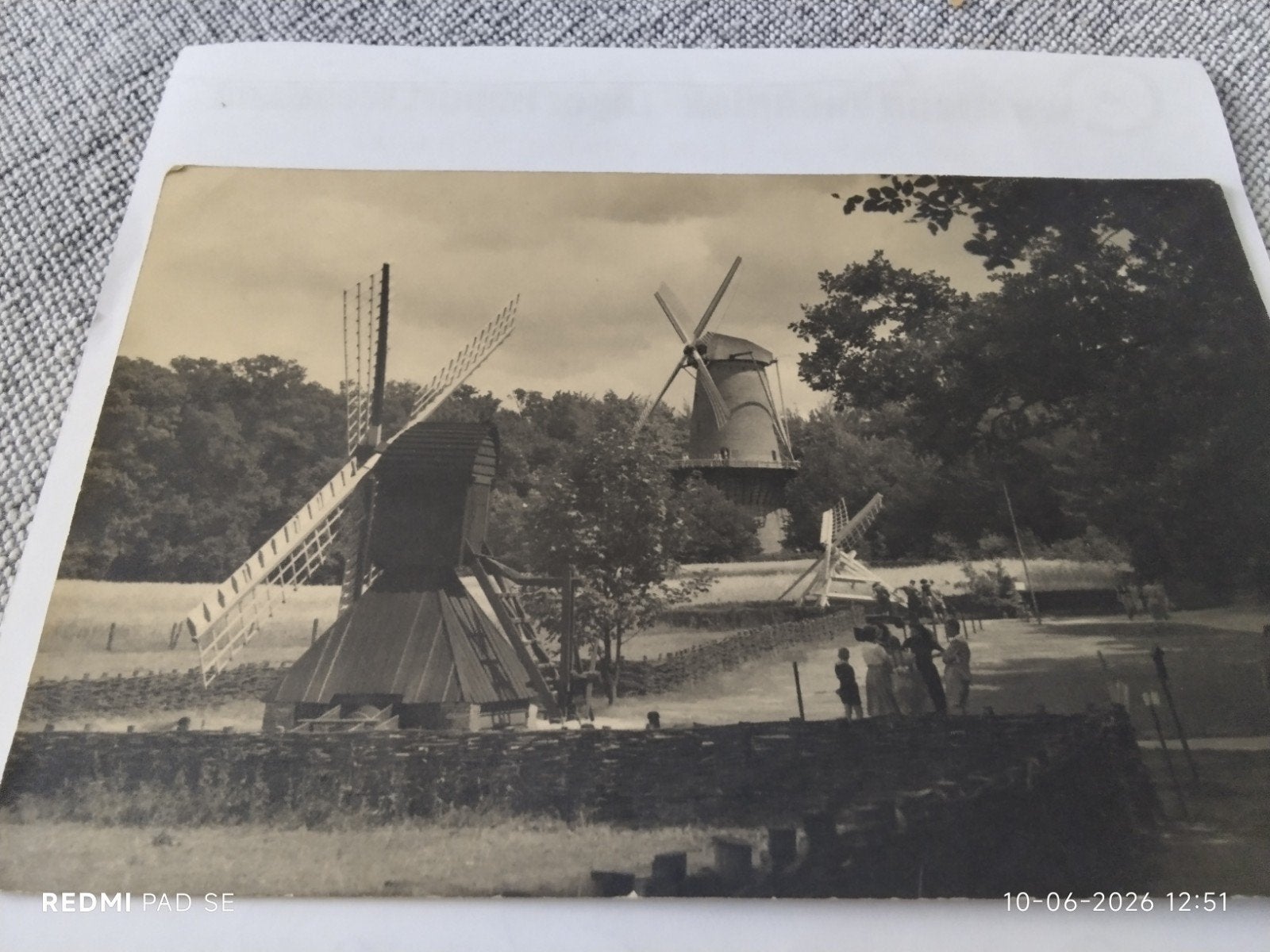 Oude Ansichtkaart: Wipmolen, Tjasker en Bovenkruier, Ophalen of Verzenden, Gelderland