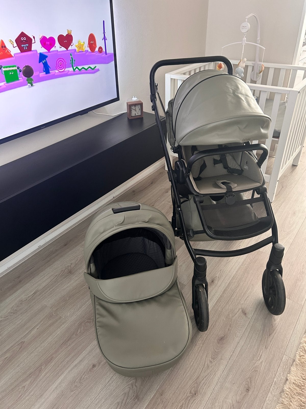 Anex e-type kinderwagen, Gebruikt, Combiwagen, Verstelbare duwstang, Ophalen