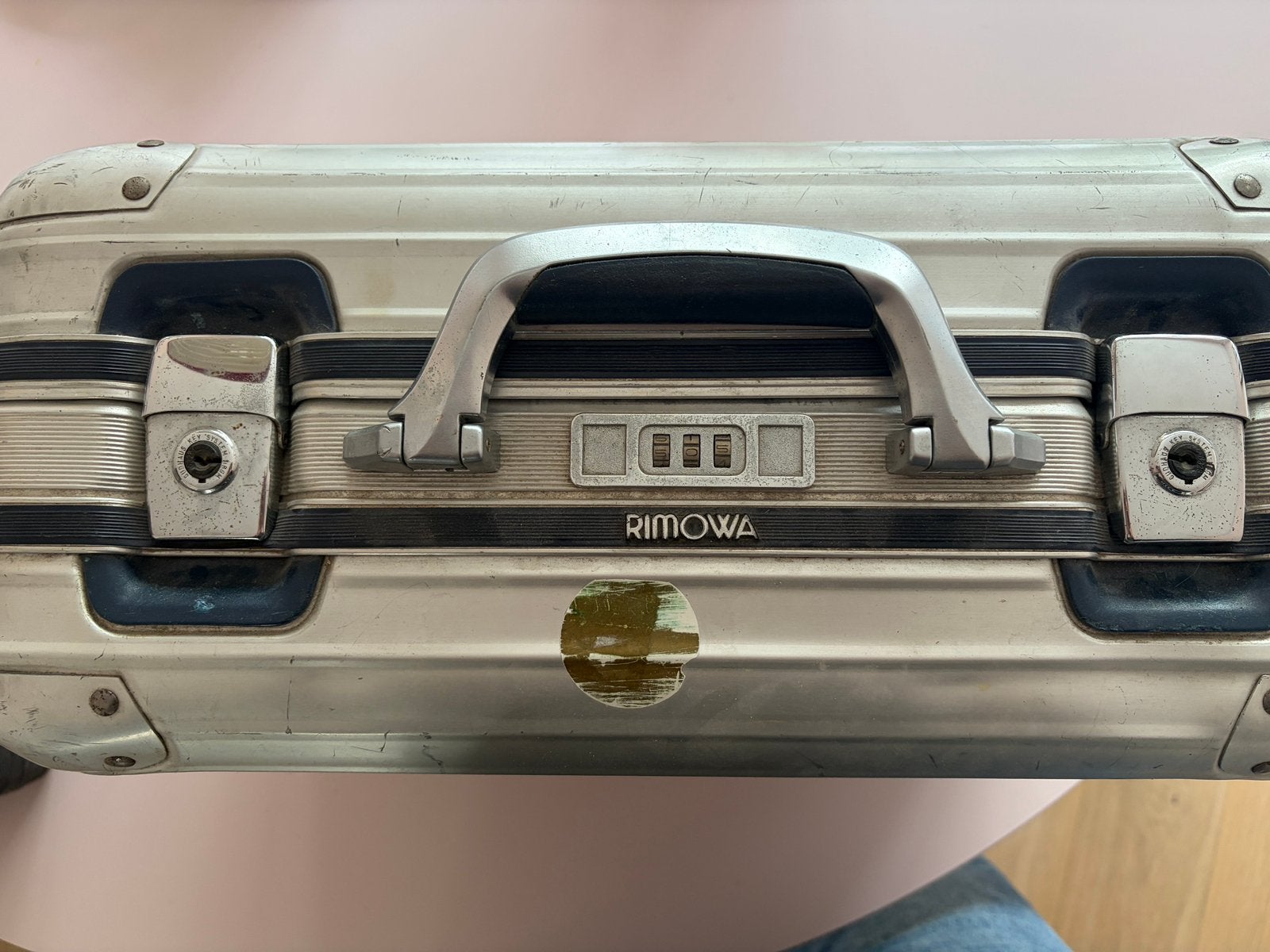 Vintage Rimowa koffer, Ophalen, Gebruikt, Minder dan 50 cm, Metaal