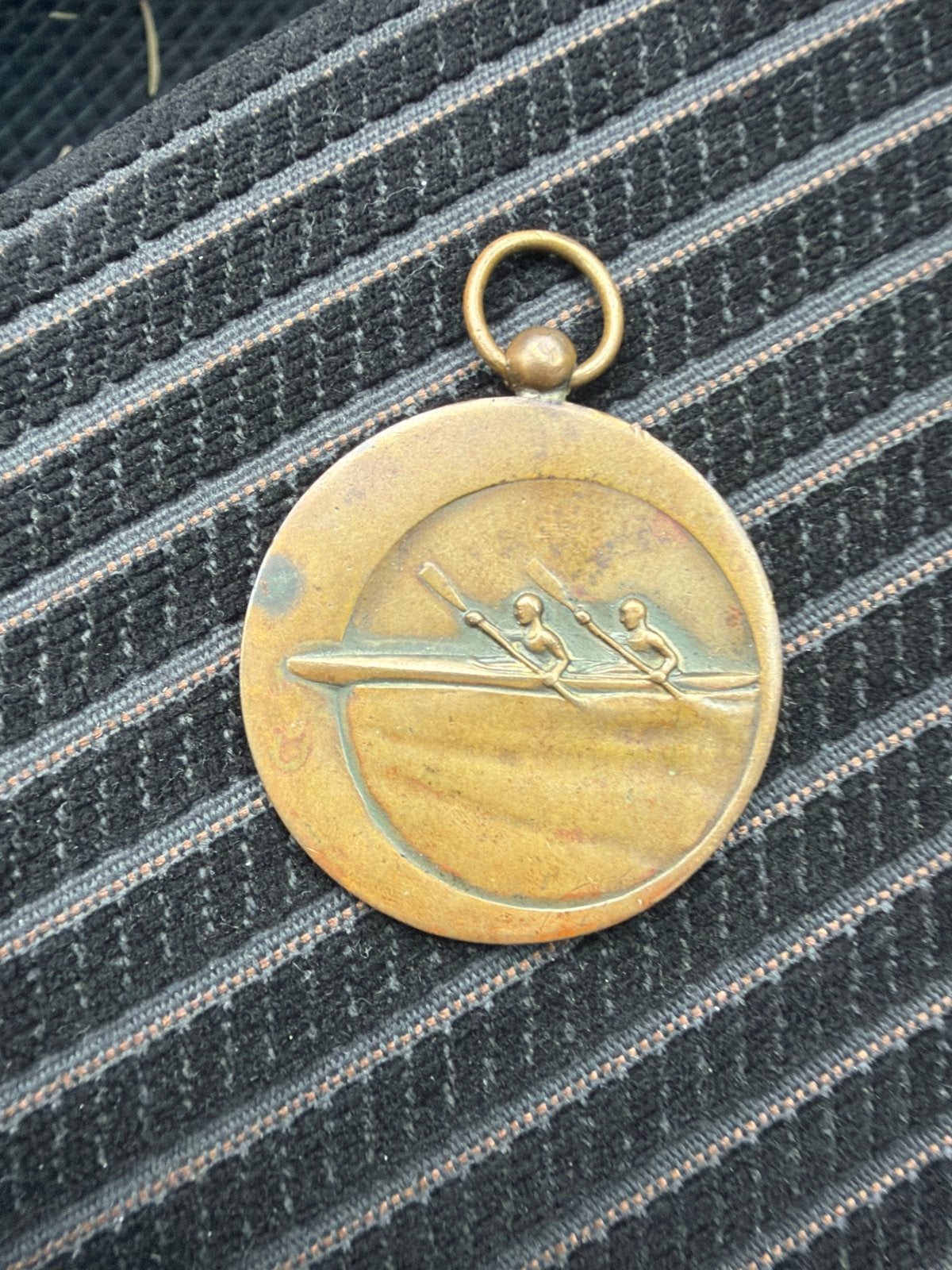 Zeldzame Vintage Roeimedaille 1946 — Nederland -België Brons, Ophalen of Verzenden, Brons, Nederland