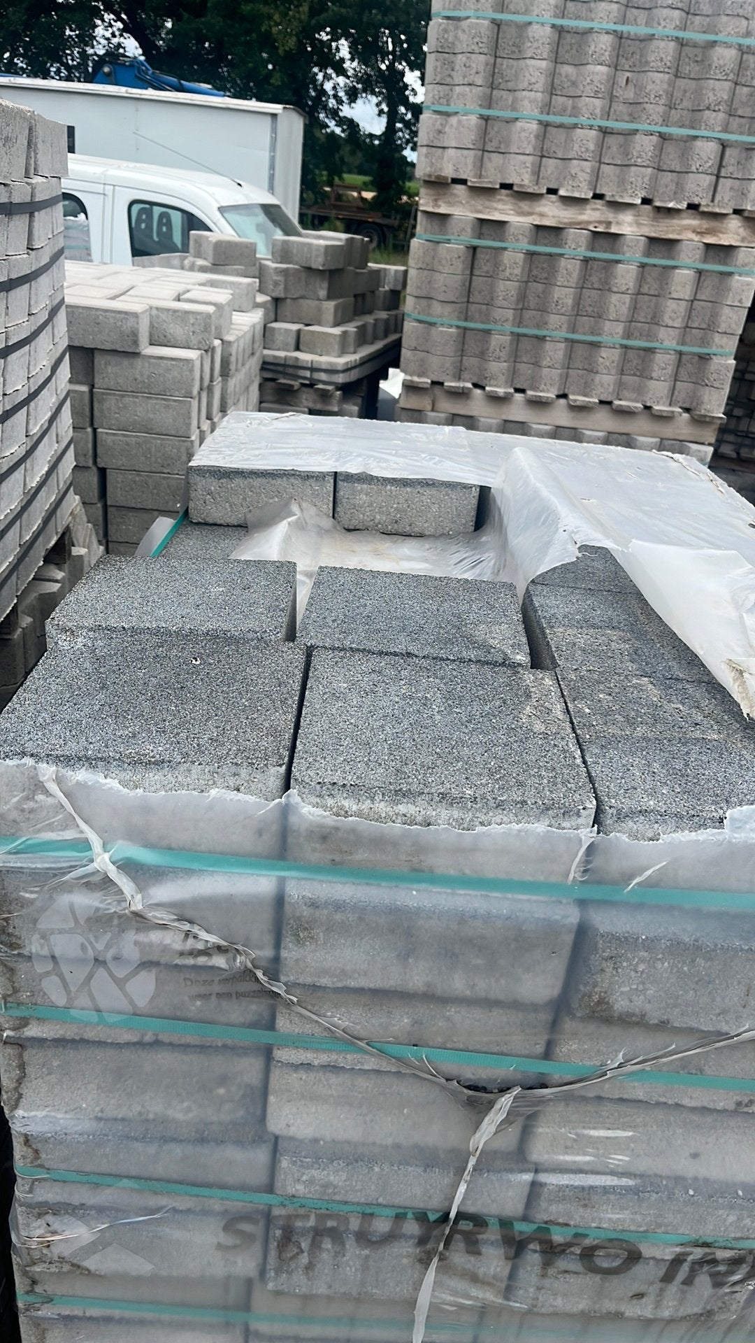 Betonklinkers / tegels 20 x 20 x 8 cm, Ophalen of Verzenden, Zo goed als nieuw, Beton, Terrastegels