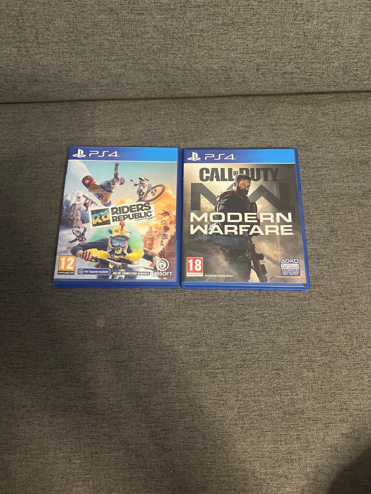 PS4 Games: Riders Republic & Call of Duty Modern Warfare, Avontuur en Actie, Online, Verzenden, Virtual Reality