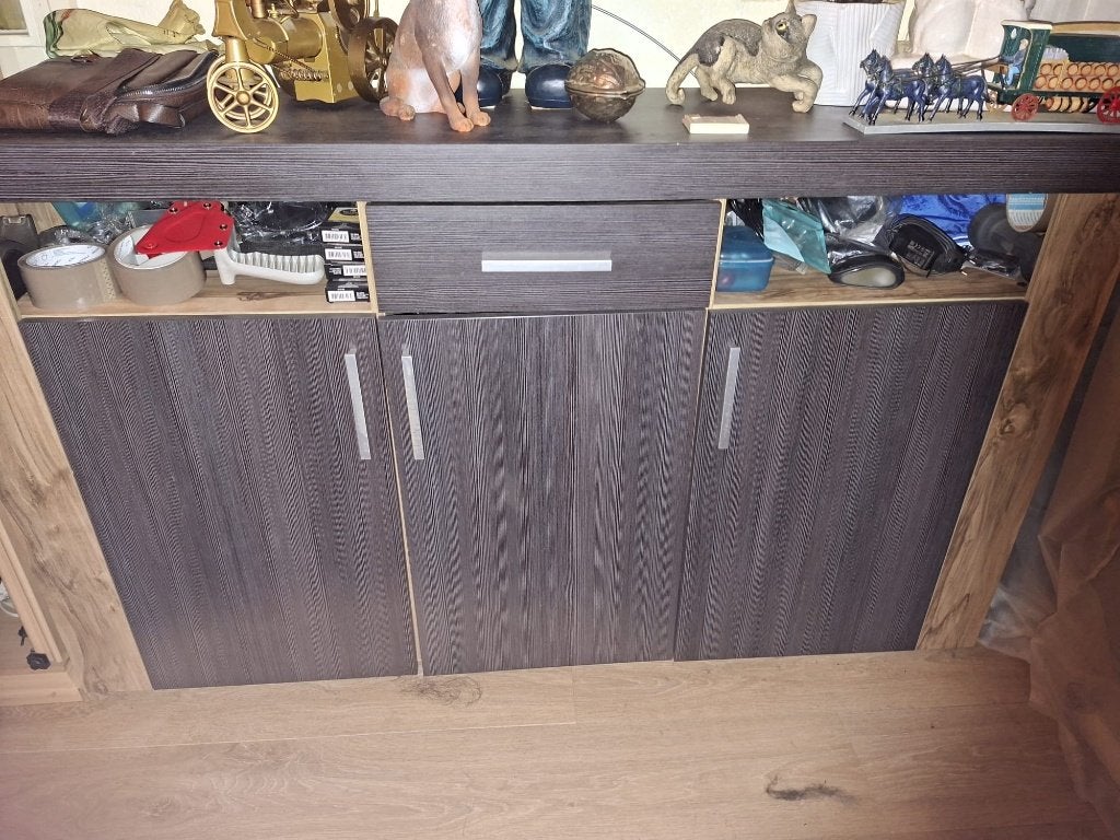 kastenset, Ophalen, 100 tot 150 cm, Glas, 25 tot 50 cm