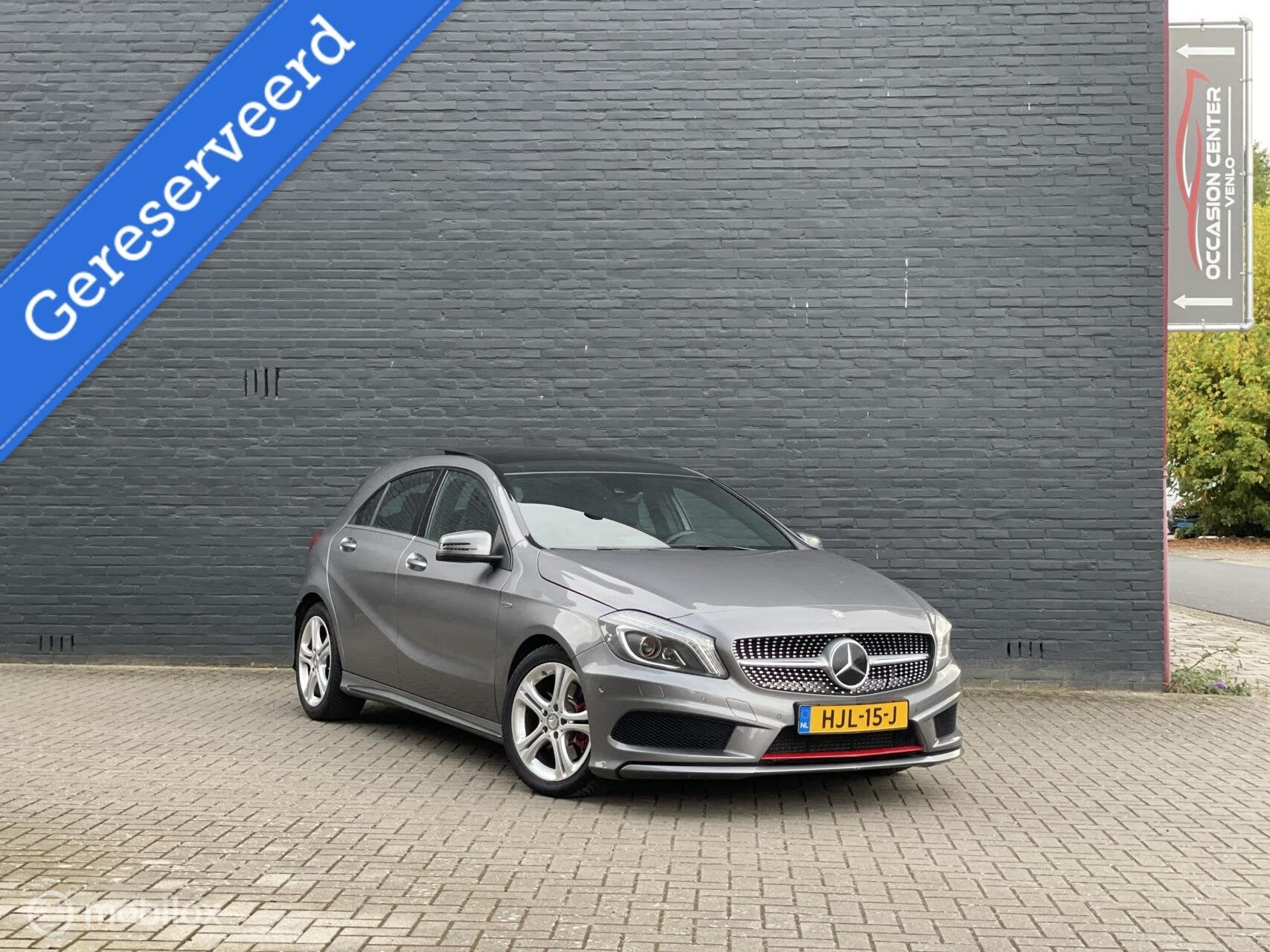 Mercedes A-klasse 250 Sport uitv. AMG/Pano/Camera/Nav/Memory, Auto's, Gebruikt, Zwart, 4 cilinders, Leder