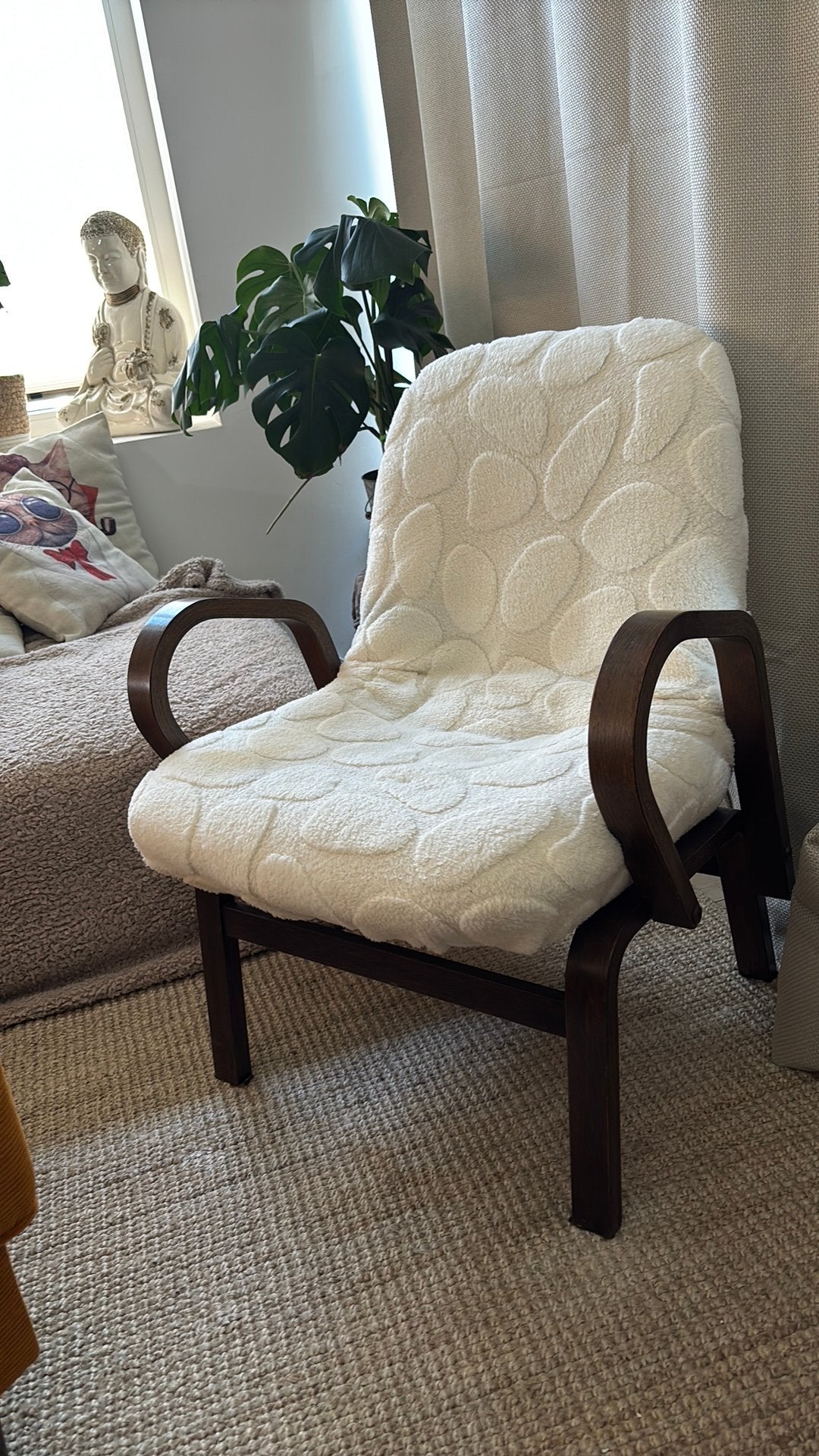 Super leuke stoel/ fauteuil met teddy zitting, Ophalen, Zo goed als nieuw, 50 tot 75 cm