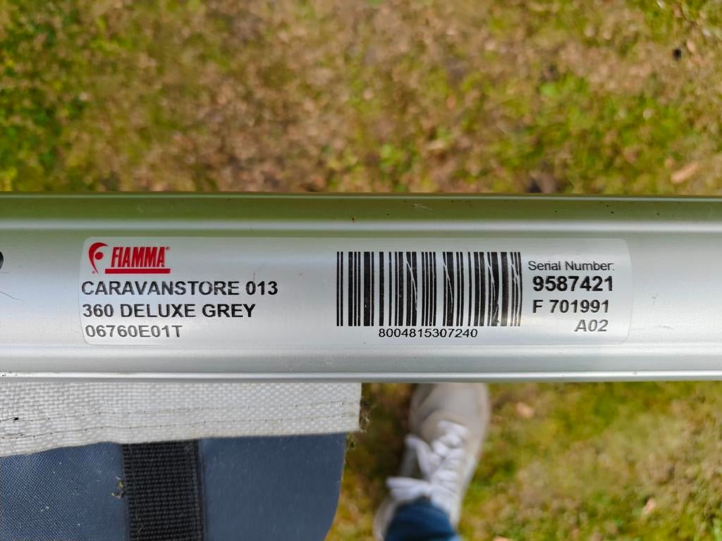 Fiamma Caravanstore 013 360 Deluxe Grey cassette (zonder doe, Ophalen of Verzenden, Gebruikt