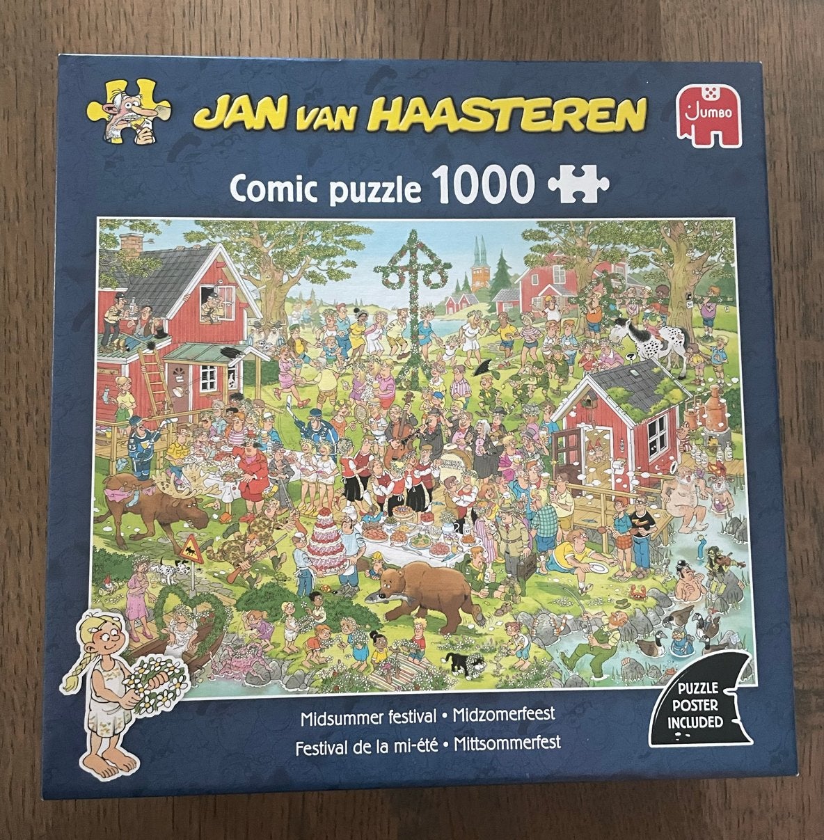 Jan van Haasteren Puzzels 1000 stukjes - 5 stuks, Ophalen, 500 t/m 1500 stukjes, Zo goed als nieuw, Legpuzzel