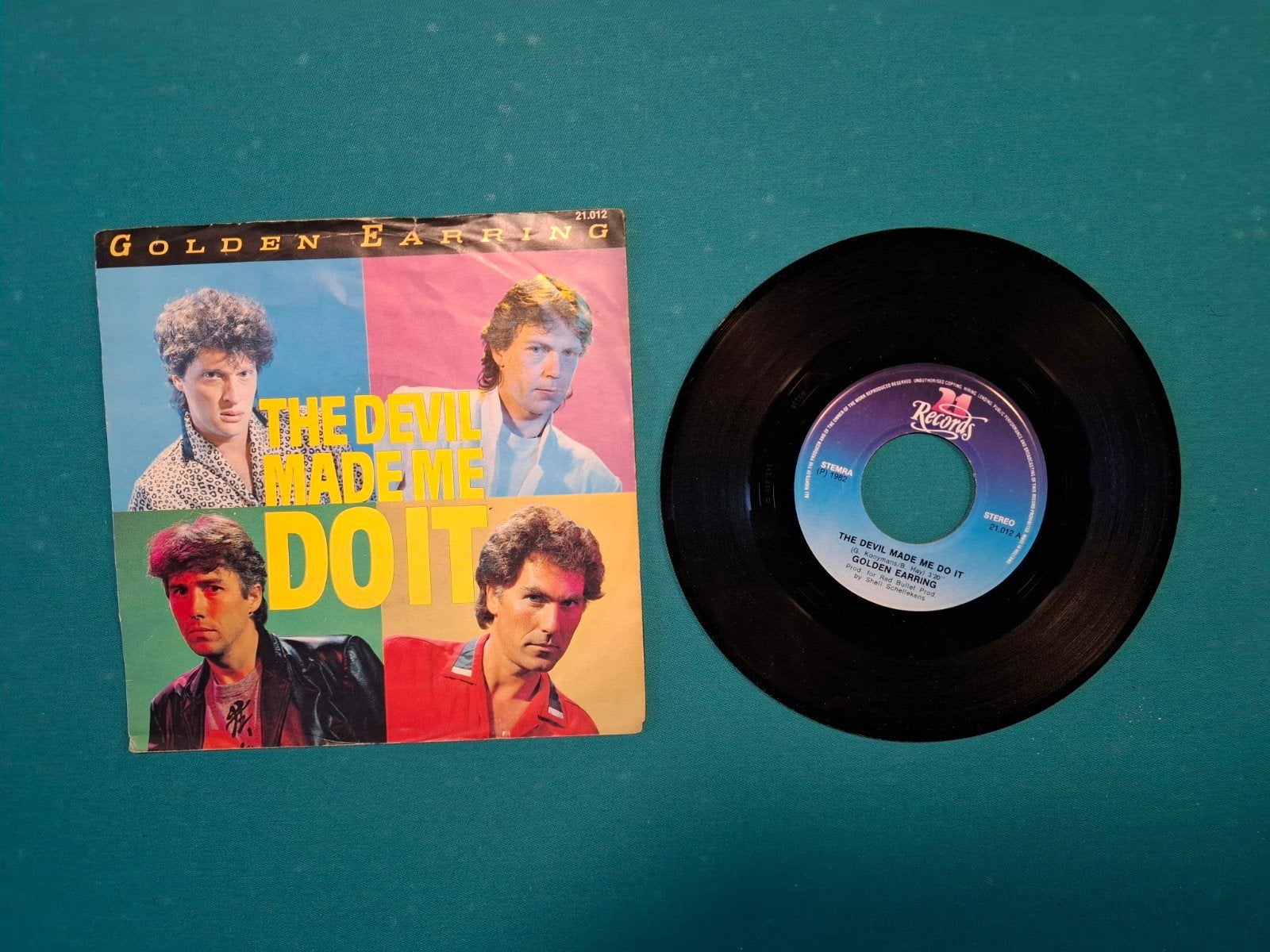 Golden Earring - The Devil Made Me Do It 7" single, Ophalen of Verzenden, Gebruikt, Overige formaten