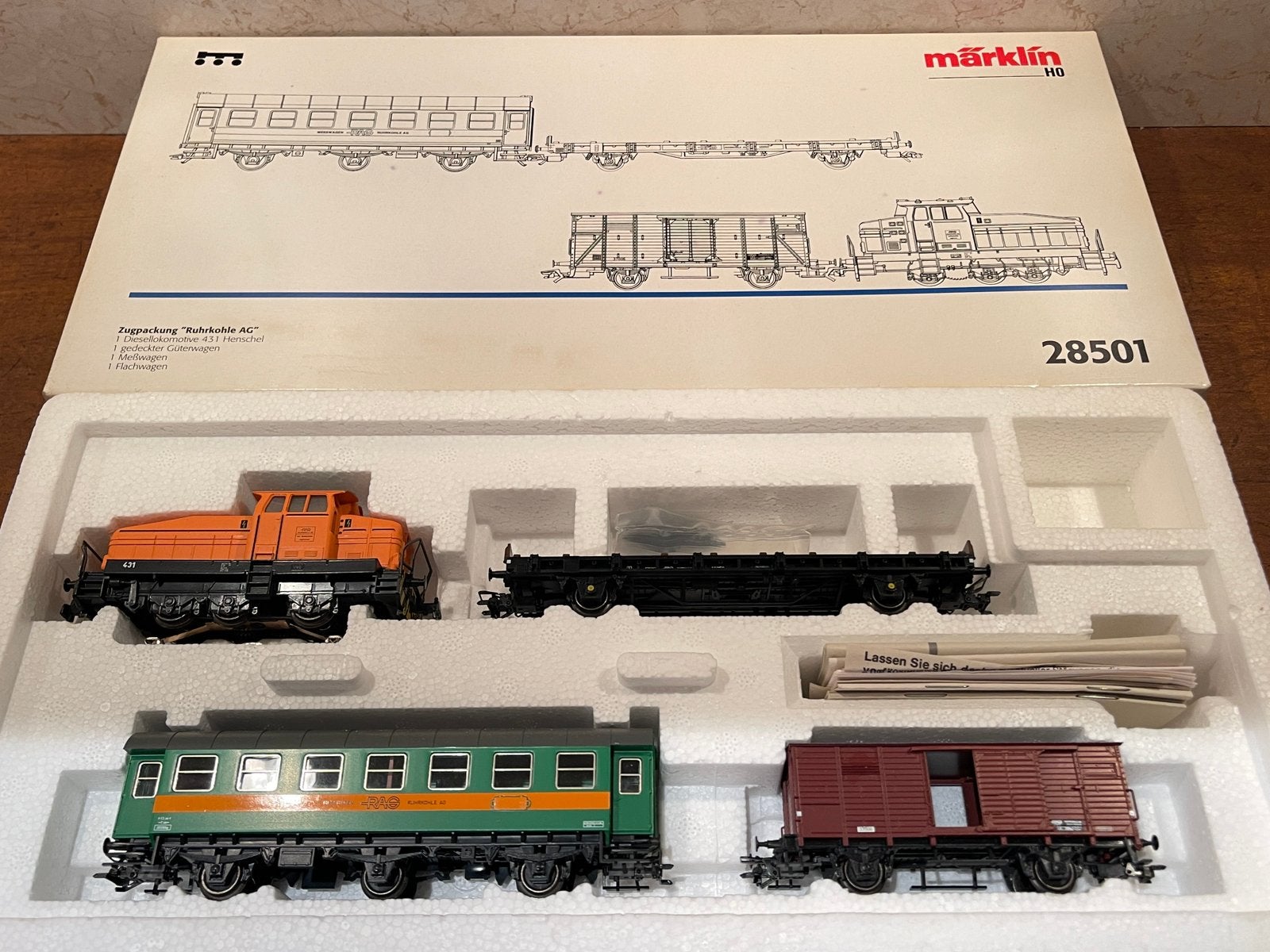 ** NIEUW Märklin 28501 ** TREINSET DHG 500 Ruhrkohle AG **, Wisselstroom, Treinset, Nieuw, Ophalen of Verzenden