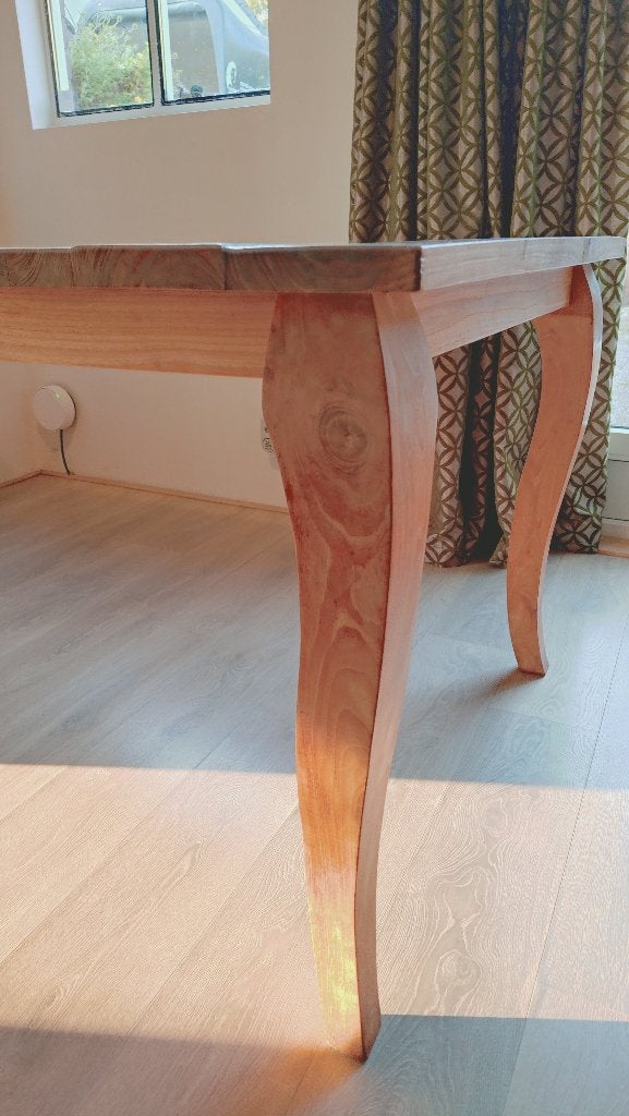 Authentieke eettafel TEAK, Ophalen, Gebruikt, Teakhout, 50 tot 100 cm