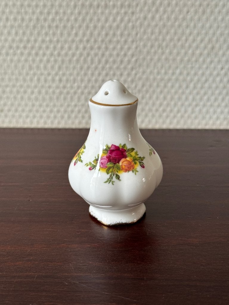 Royal Albert Zout, Peper, Strooivaatje Old Country Roses, Huis en Inrichting, Keuken | Servies, Gebruikt, Overige typen, Ophalen of Verzenden