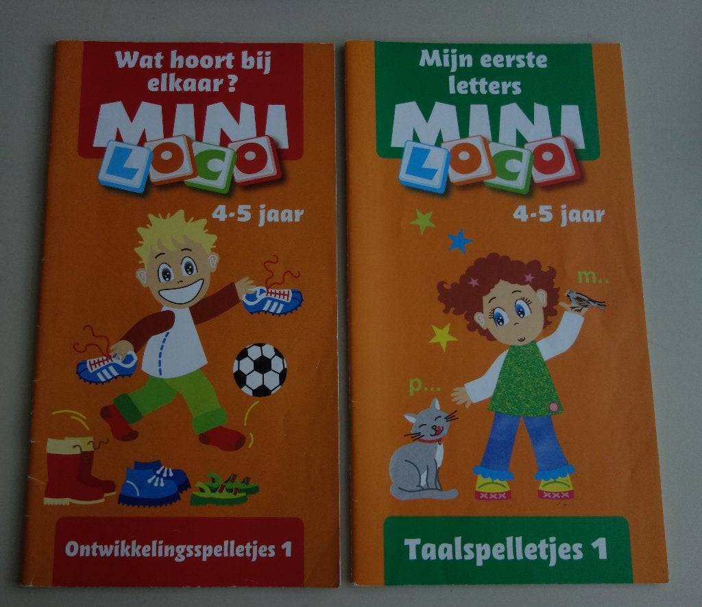 Mini Loco Boekjes:Ontwikkelings- en Taalspelletjes (4-5 jaar, Ophalen of Verzenden, Gebruikt, Taal en Lezen