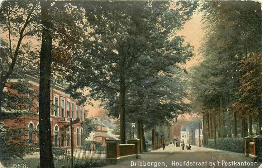 377-096-001 Driebergen Hoofdstraat bij t Postkantoor, Ophalen of Verzenden, Voor 1920, Utrecht