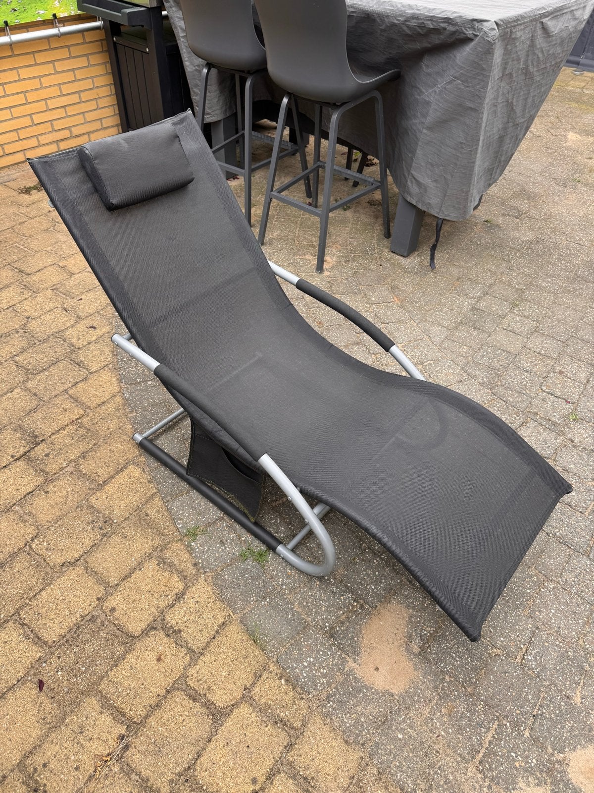 Comfortabele ligstoel, Ophalen, Gebruikt, Textileen, Verstelbaar