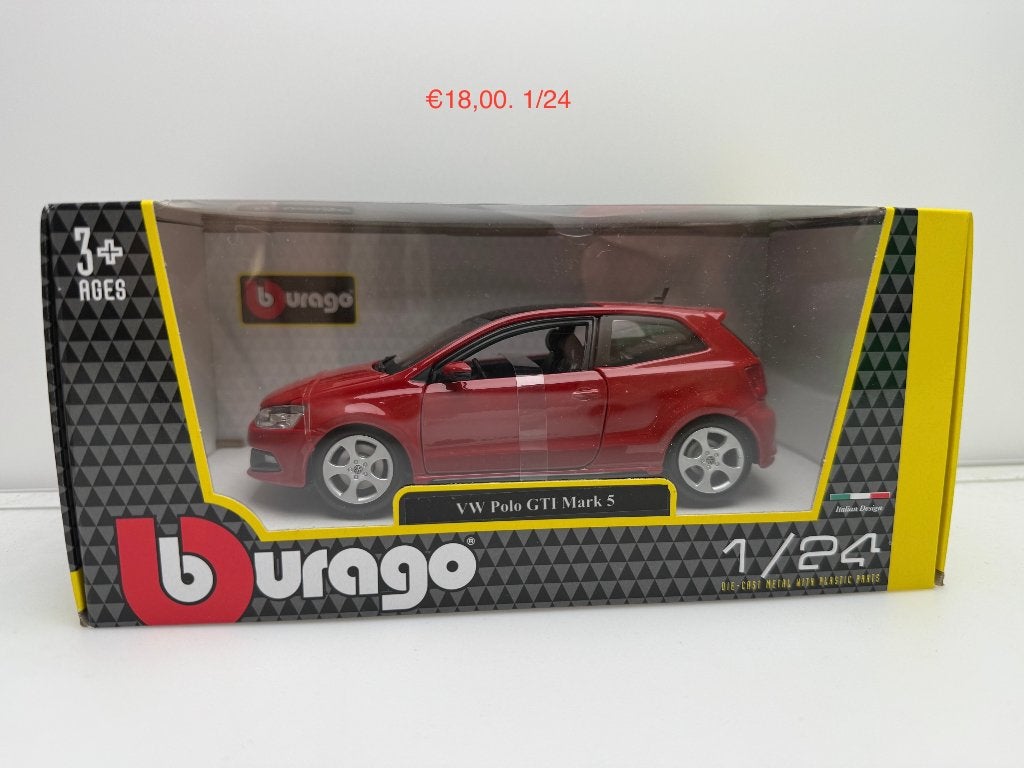 Bburago Volkswagen Polo GTI Mark 5 1:24, Ophalen of Verzenden, Gebruikt, Auto's