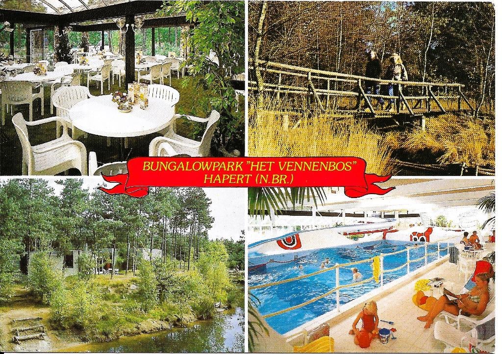 Ansichtkaart	Hapert	Het Vennebos	4-luik, Verzenden, 1980 tot heden, Gelopen, Noord-Brabant