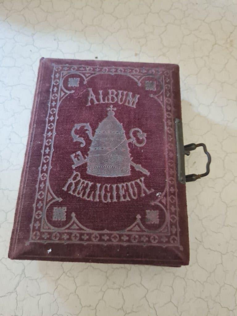 Antiek Frans klein fotoalbum, Ophalen of Verzenden