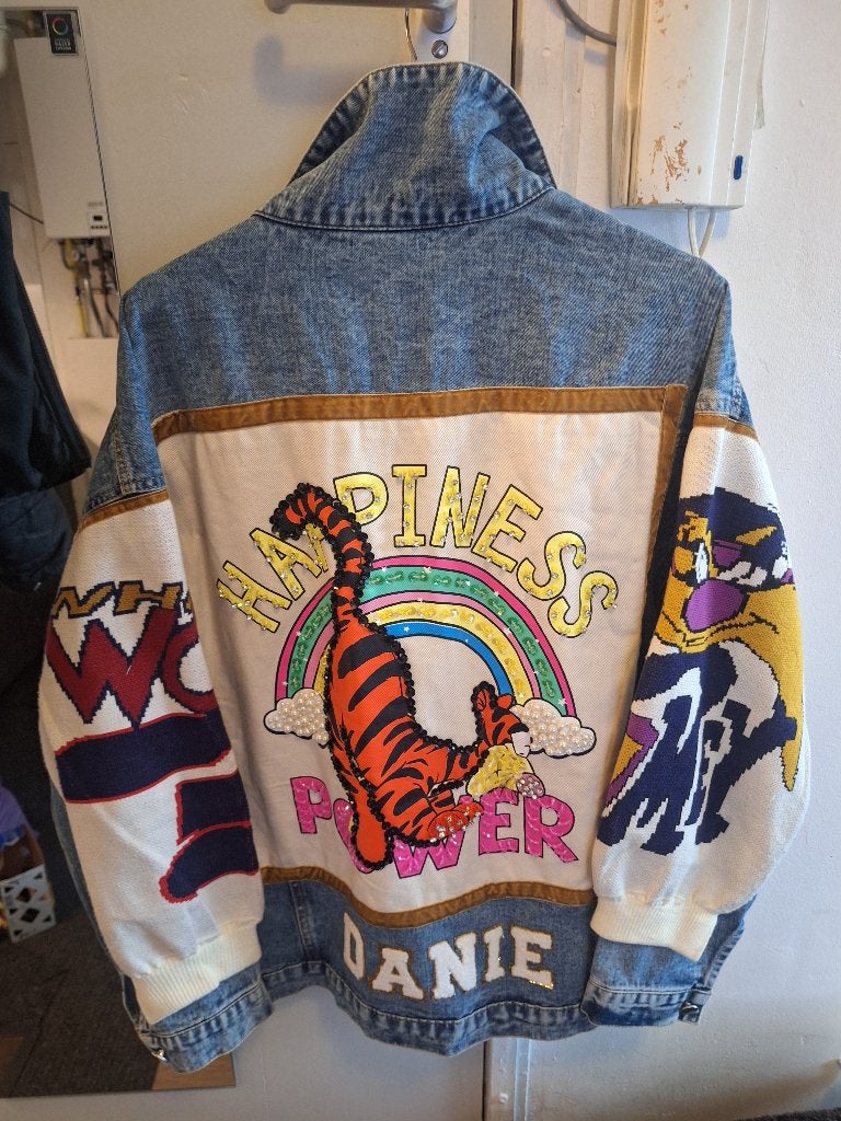 Special design jeansjacket, maat XL, nieuwprijs 375€ !, Kleding | Dames, Ophalen of Verzenden, Zo goed als nieuw, Maat 46/48 (XL) of groter