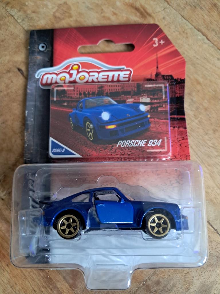 Majorette Porsche 934 blauw nieuw in verpakking Vintage, Ophalen of Verzenden, Nieuw, Auto