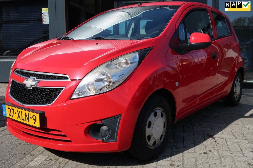 Chevrolet Spark 1.0 16V LS Bi-Fuel *Rijklaarprijs *LPG *Airc, Voorwielaandrijving, Euro 5, Stof, Zwart