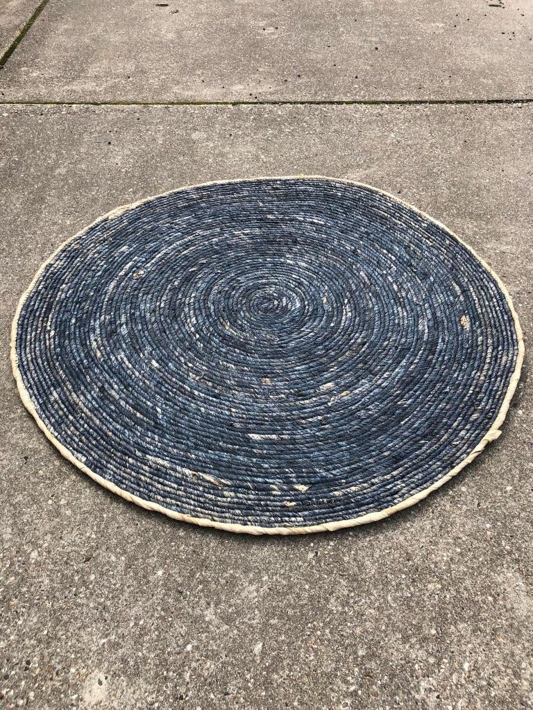 Pallet SALE - Rieten Zeegras - Buiten Vloerkleed - Ø 1-meter, Huis en Inrichting, Stoffering | Tapijten en Kleden, Rond, Ophalen