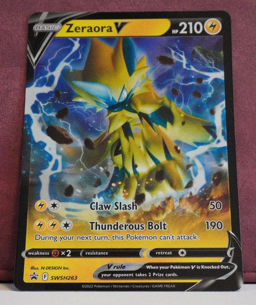 Zeraora V SWSH263 SWSH Black Star Promos Pokémon Kaart, Verzenden, Nieuw, Losse kaart