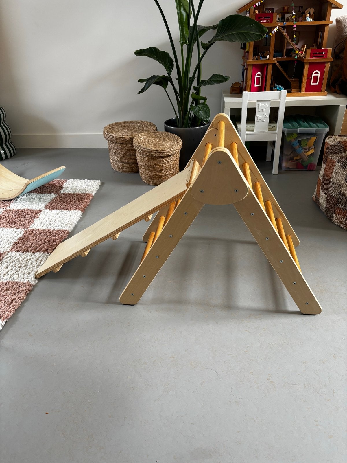 Montessori Pikler Driehoek met Glijbaan/Klimplank, Ophalen, Gebruikt