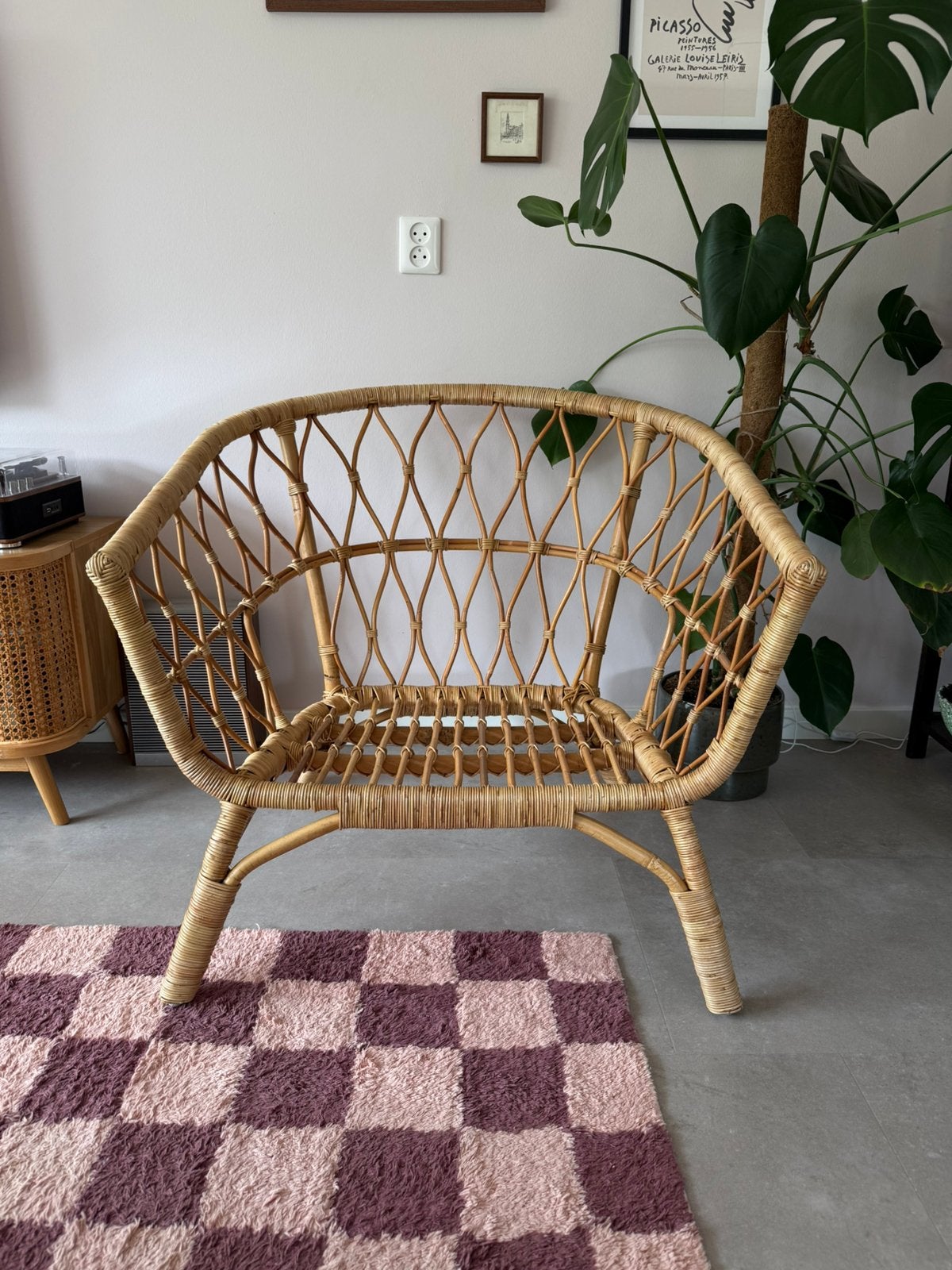 IKEA Stockholm rotan stoel, Ophalen, Zo goed als nieuw, Bruin, Eén