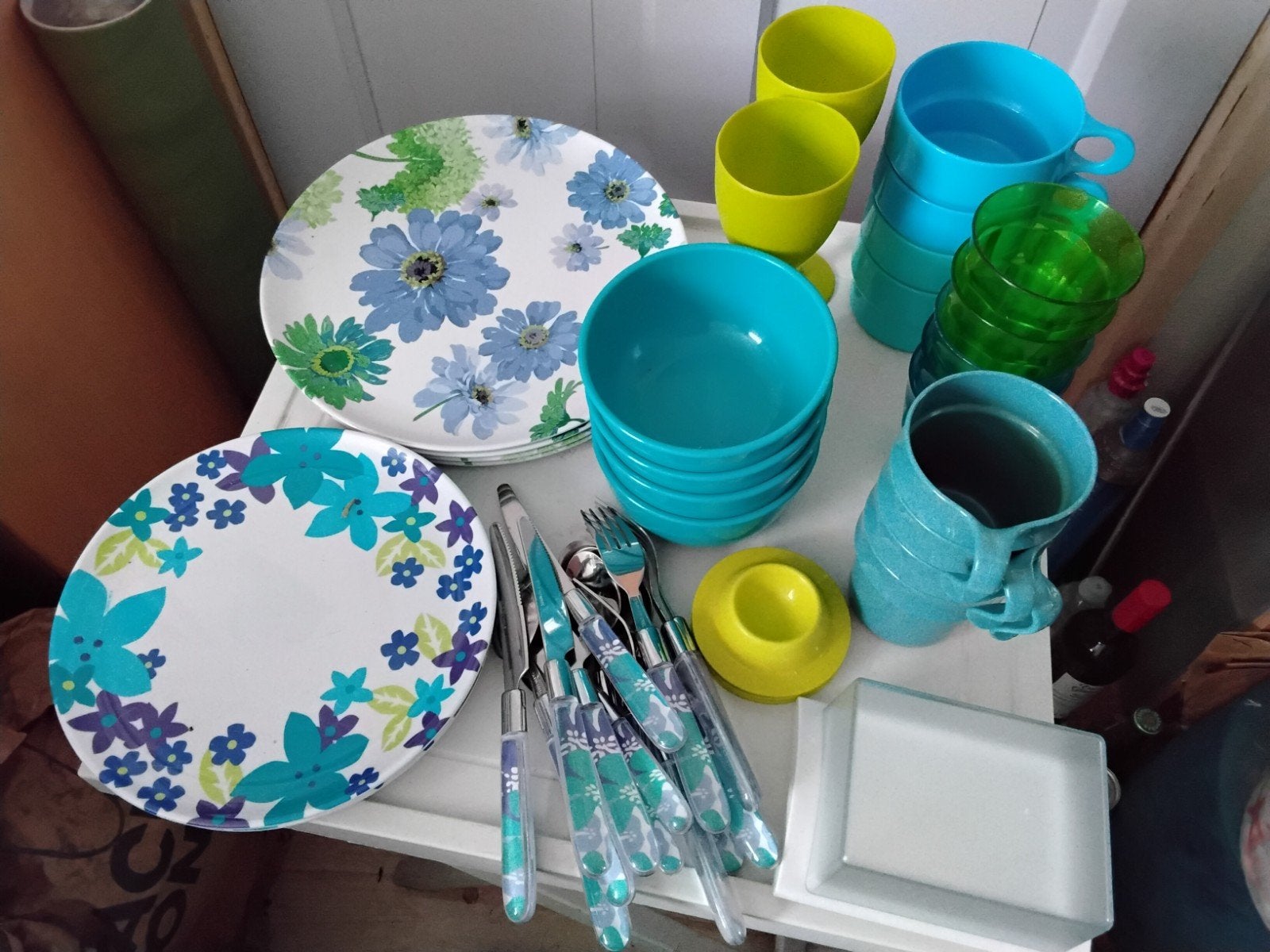 camping servies, Ophalen of Verzenden, Zo goed als nieuw