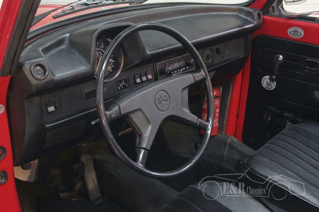 VW Kever Cabriolet | 66.646 km aantoonbaar | 1972, Auto's, Oldtimers, Achterwielaandrijving, Zwart, Cabriolet, Bedrijf