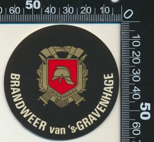 Sticker: Brandweer van s-Gravenhage, Ophalen of Verzenden, Zo goed als nieuw, Bedrijf of Vereniging
