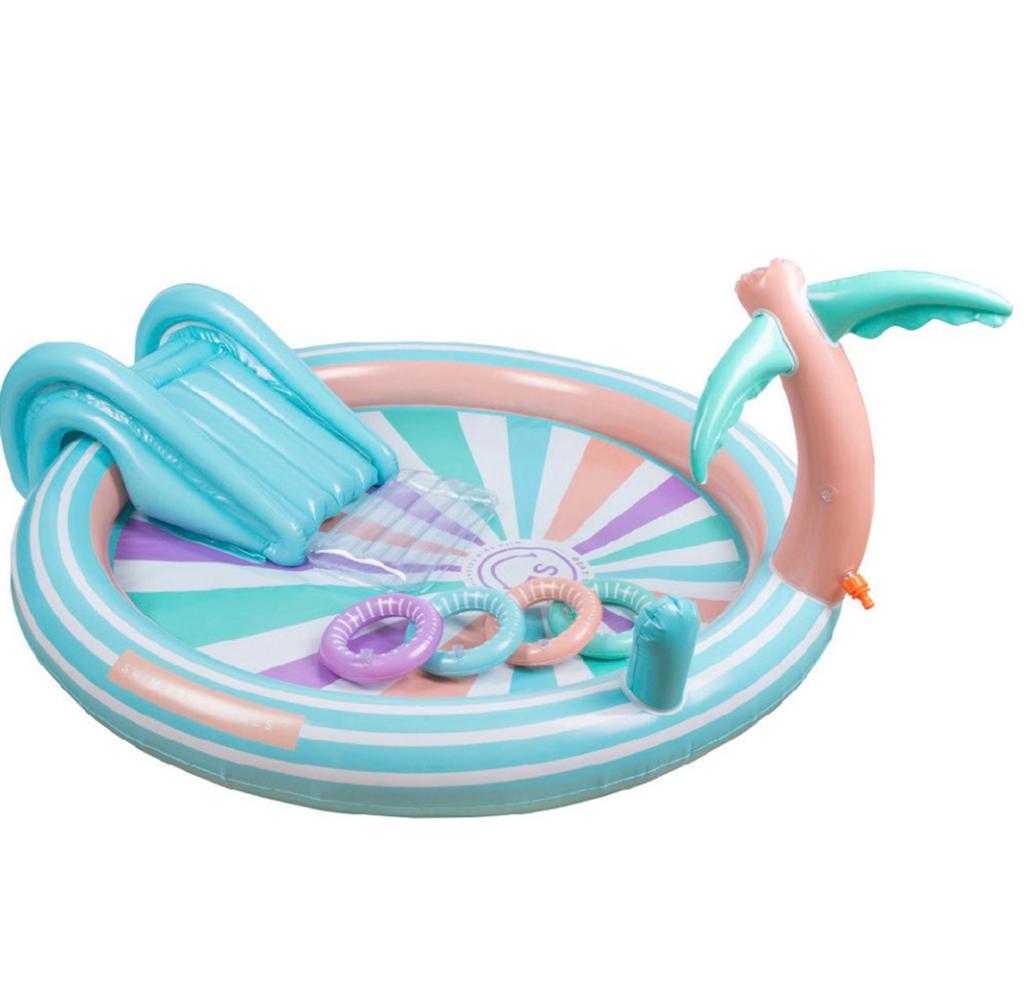 Swim essentials plons bad met glijbaan, Ophalen of Verzenden, Gebruikt, Minder dan 200 cm, Minder dan 80 cm