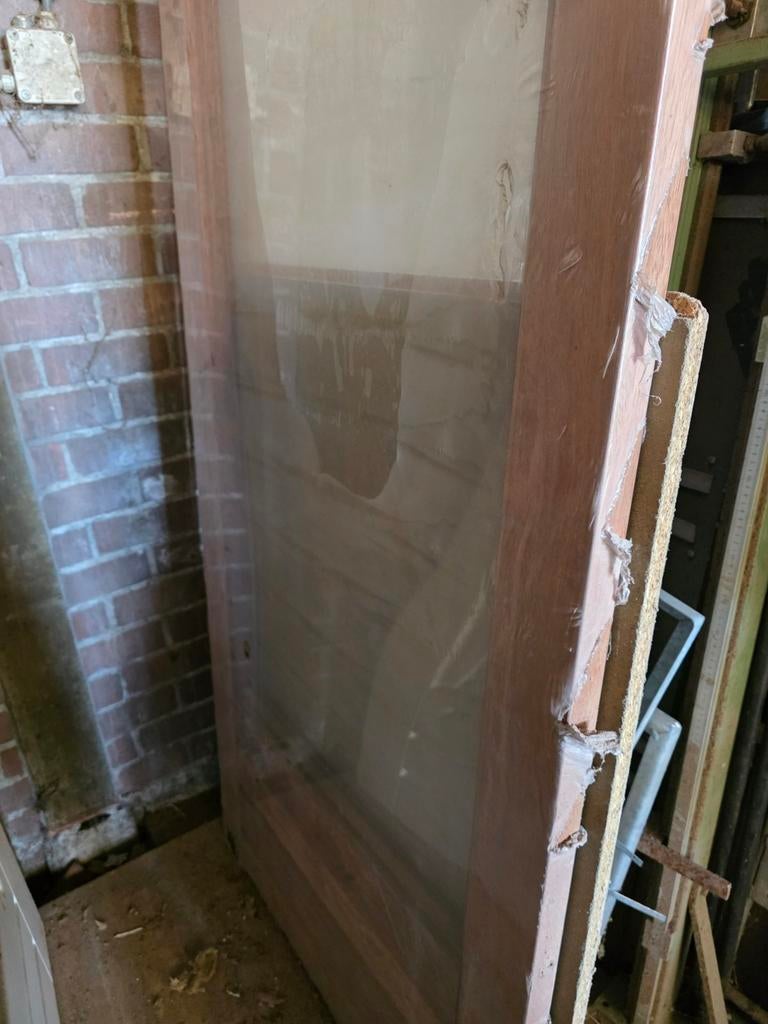 Borstwering deur voor balkon of terras, Doe-het-zelf en Verbouw, Deuren en Horren, Ophalen, 80 tot 100 cm, 215 cm of meer, Nieuw