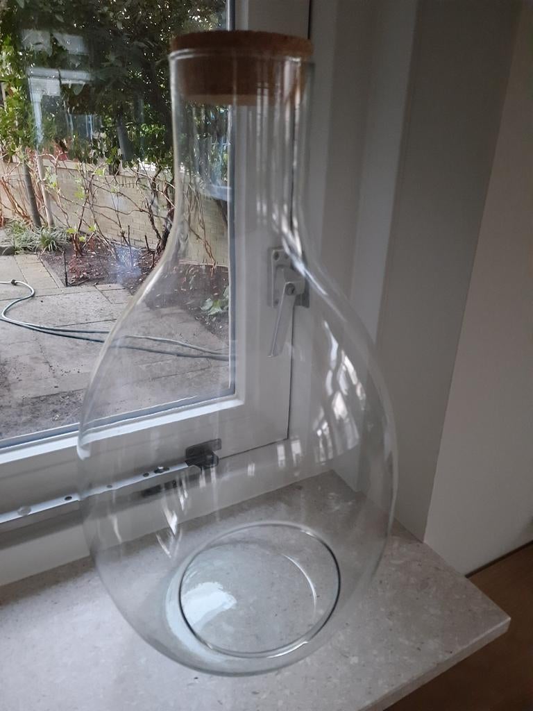 Terrarium vaas met kurken dop, Ophalen, Overige kleuren, Minder dan 50 cm, Glas