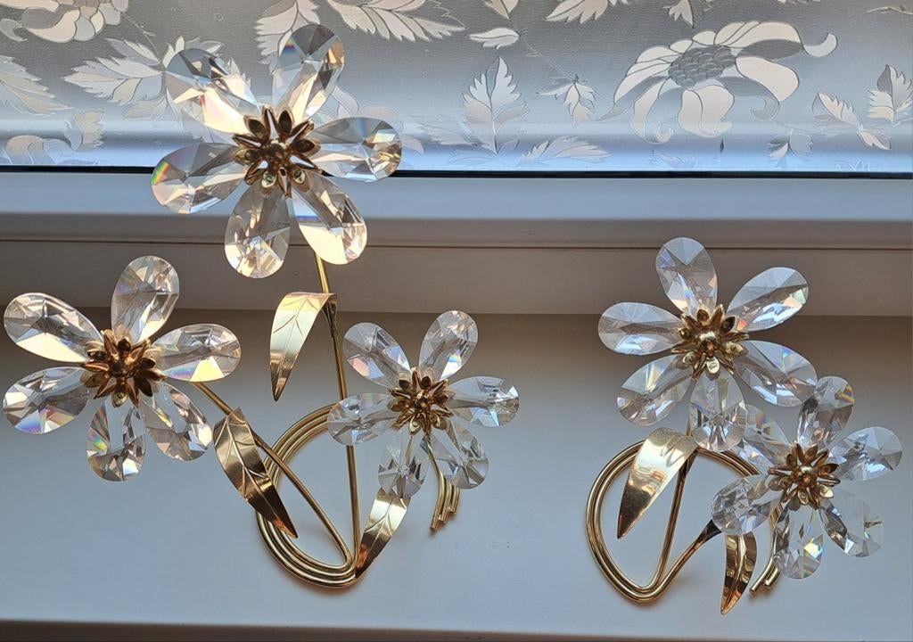 2 hele mooie  kristallen bloemen sets, Ophalen