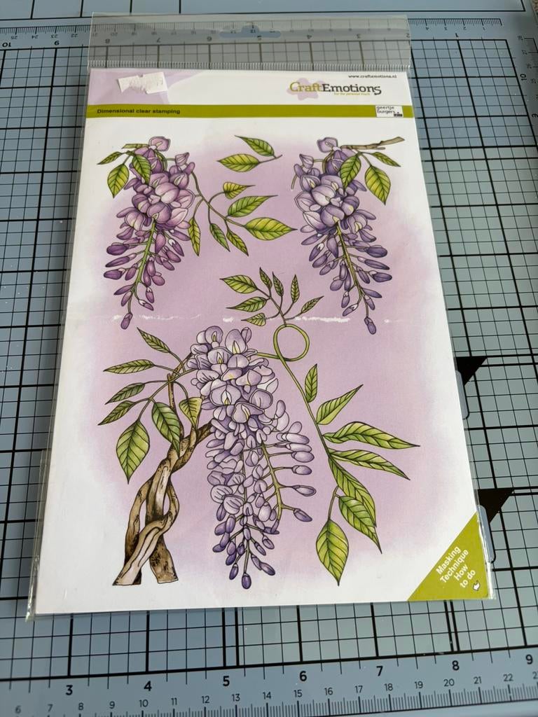 Craft emotions blauwe regen/wisteria, Ophalen of Verzenden, Gebruikt