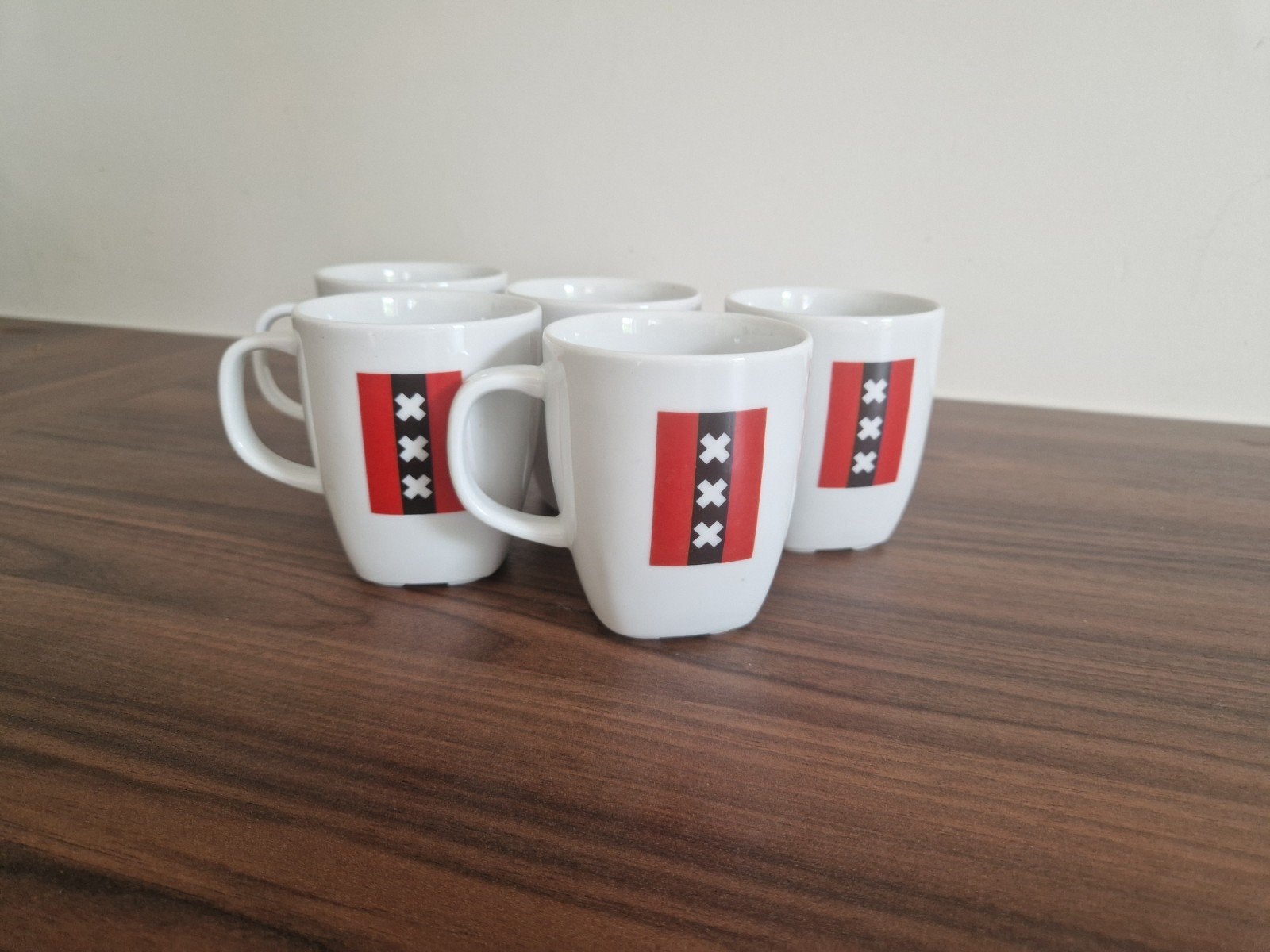 Vijf kopjes met wapen van Amsterdam, Ophalen of Verzenden