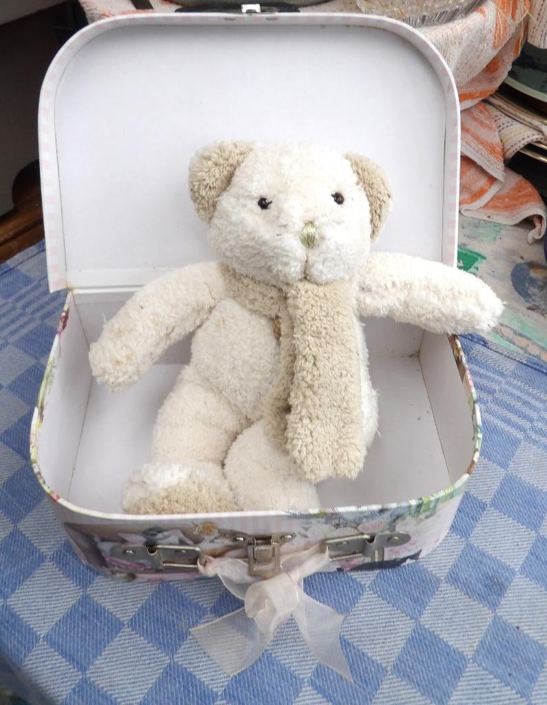klein koffer/ kinderkoffer/ teddybeer, Ophalen of Verzenden, Zo goed als nieuw