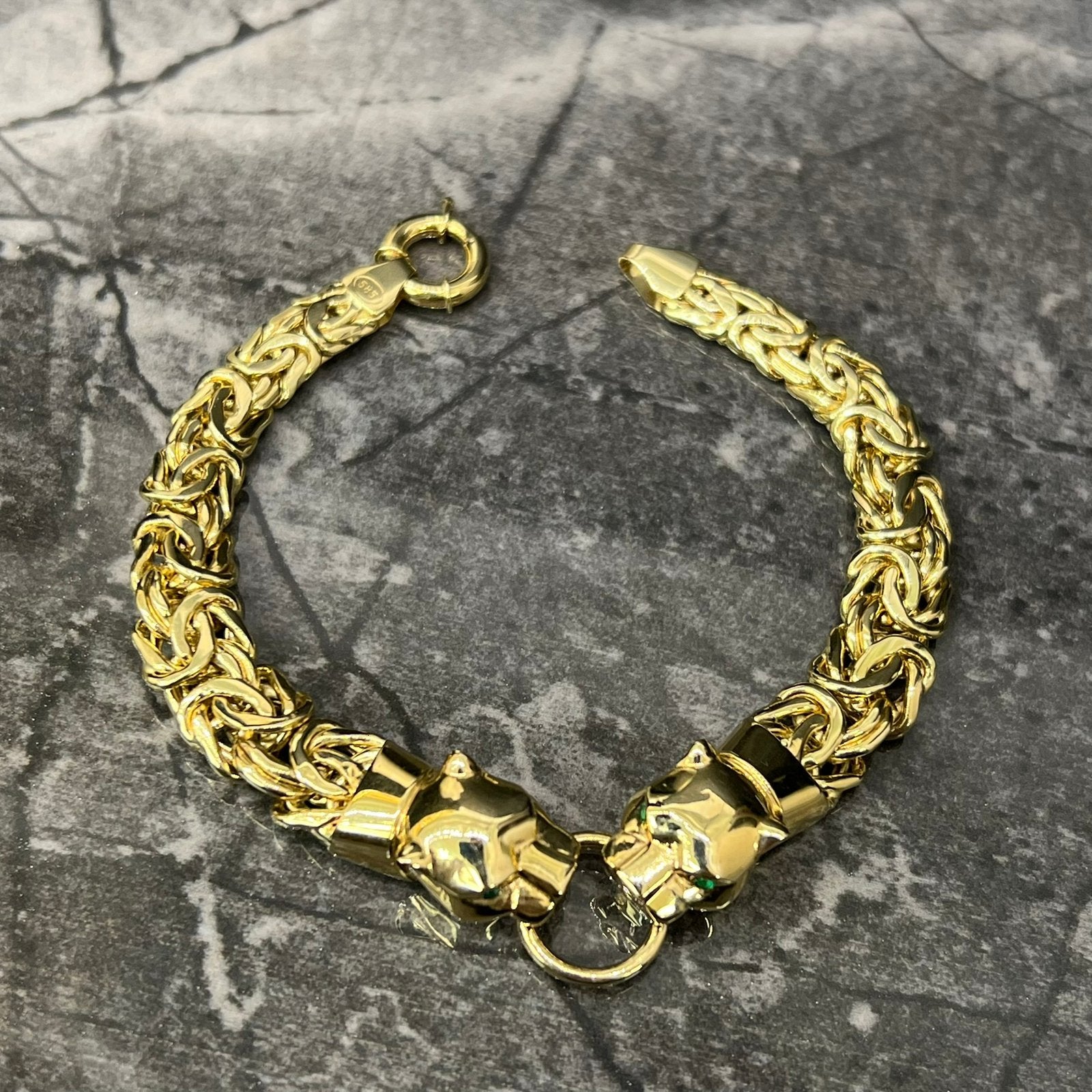 14 karaat gouden armband panter model, Sieraden, Tassen en Uiterlijk, Armbanden, Ophalen of Verzenden, Zo goed als nieuw, Goud
