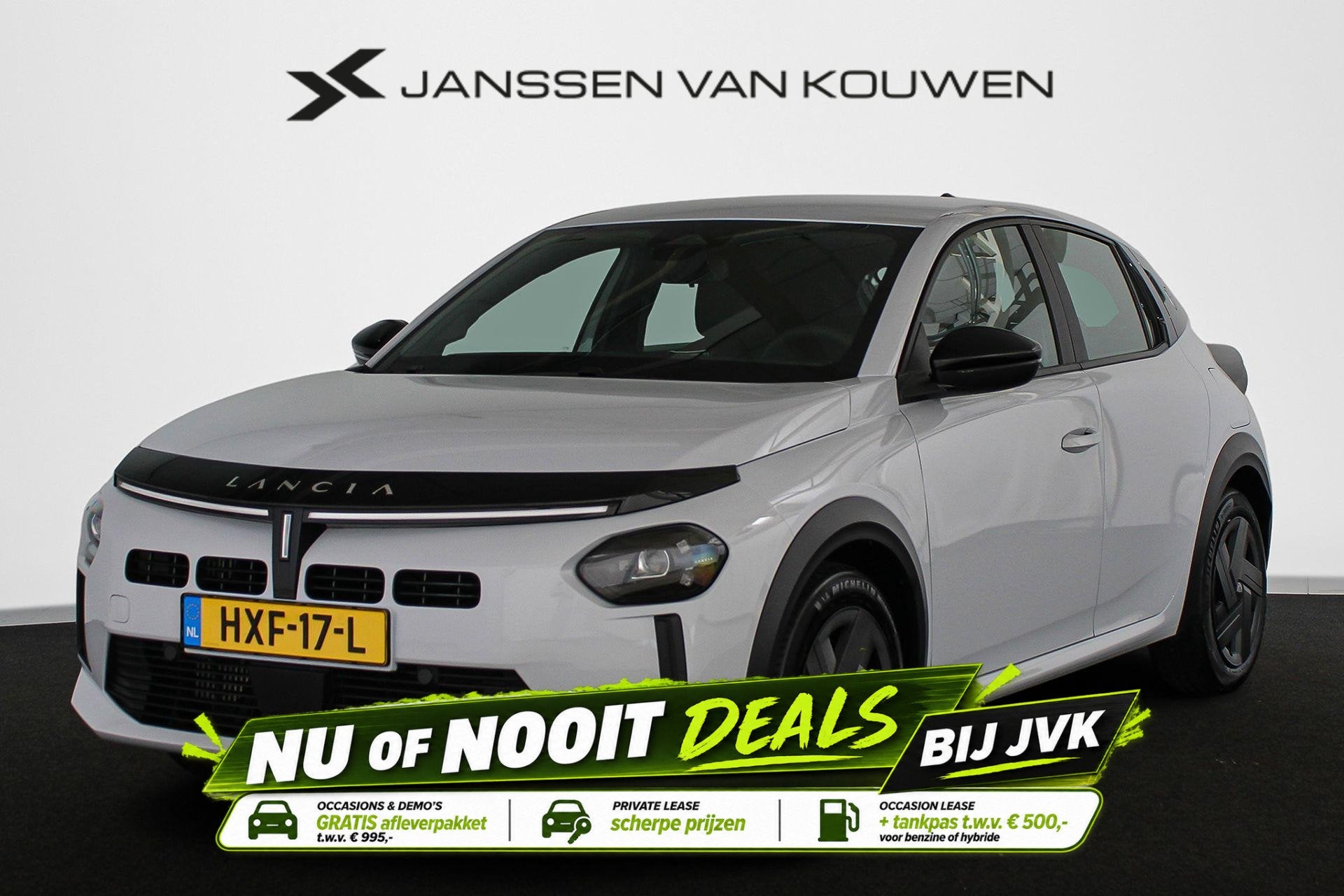 Lancia Ypsilon 1.2 Turbo Hybrid 110pk Automaat Apple CarPlay, Auto's, Stof, Gebruikt, 1199 cc, Origineel Nederlands