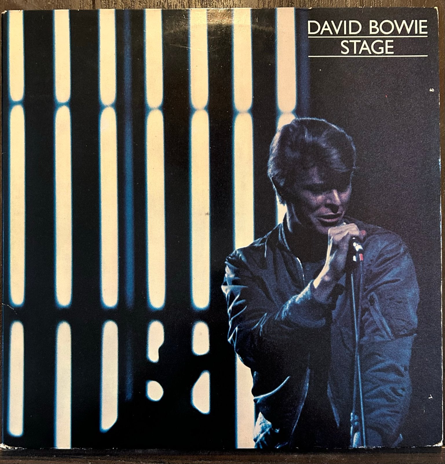 David Bowie - Stage (Blauw Vinyl, Live Album), Cd's en Dvd's, Vinyl | Pop, Gebruikt, Pop, Colored vinyl, Ophalen of Verzenden