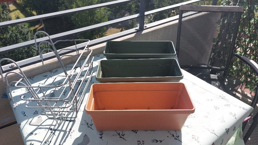 Balkonbakken en balkonafrastering, Ophalen, Kunststof, Gebruikt, Minder dan 30 cm