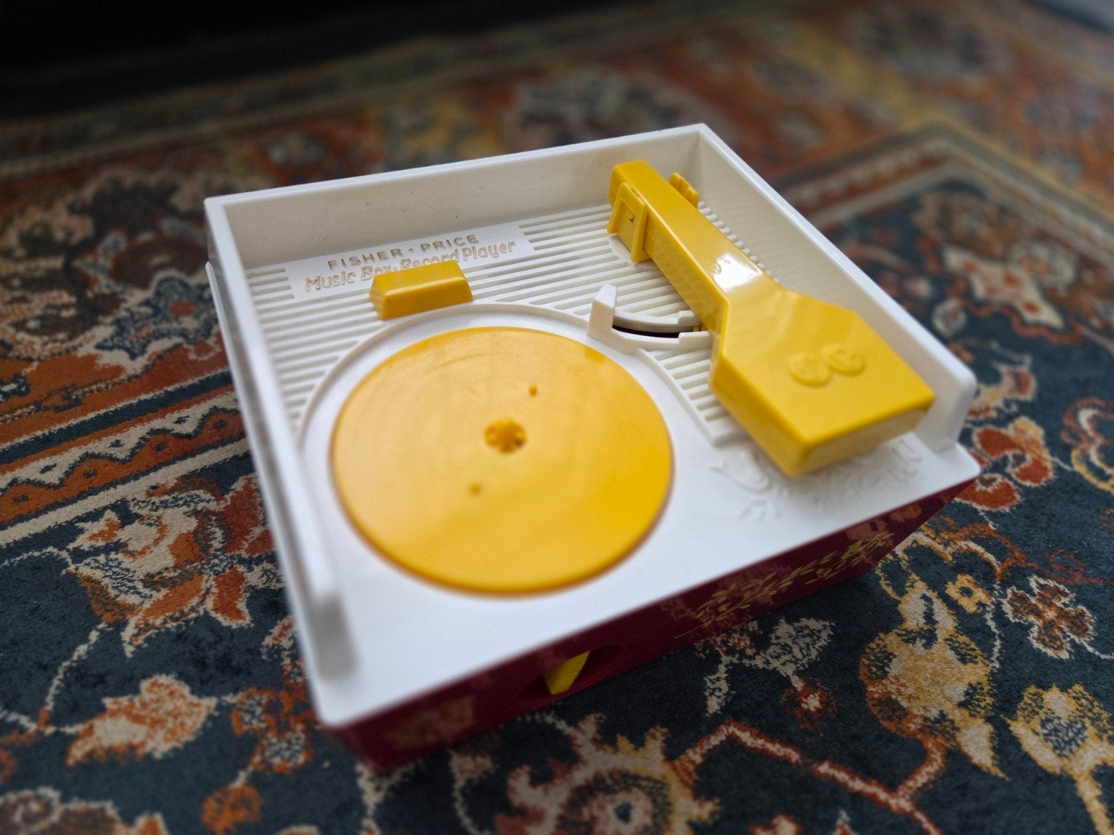 Vintage Fisher-Price Music Box Platenspeler met platen, Kinderen en Baby's, Ophalen of Verzenden, Zo goed als nieuw, Speelset